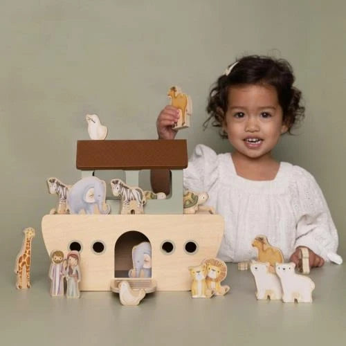 Little Dutch Arche Noah Mehrfarbig – Das zauberhafte Holzspielset für kleine Entdecker