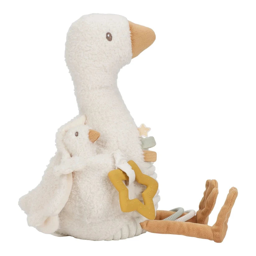 Little Dutch Aktivitäten-Kuscheltier Gans (Little Goose) – Der perfekte erste Spielgefährte