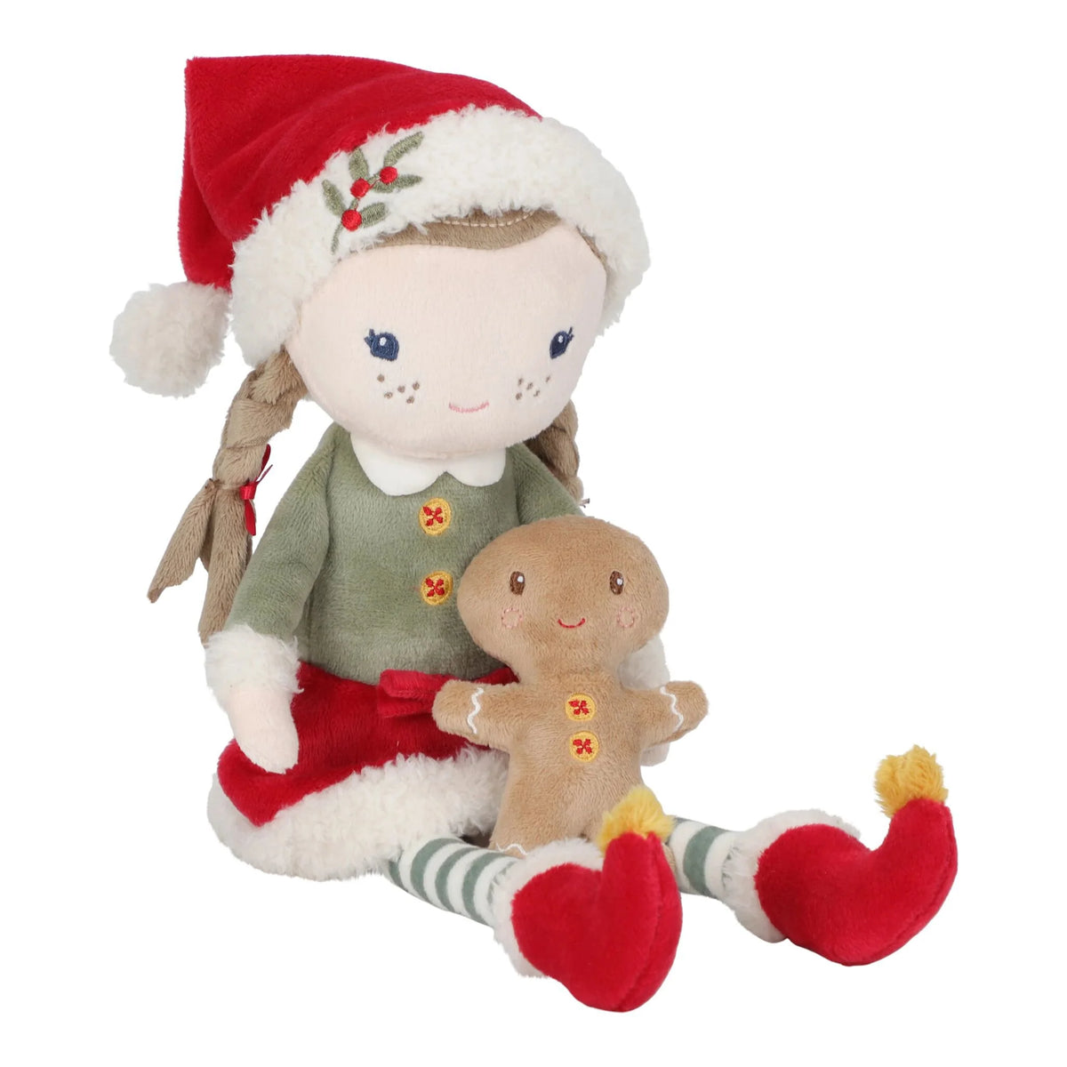 Weihnachtspuppe Rosa – Rot – Weihnachten - Little Dutch