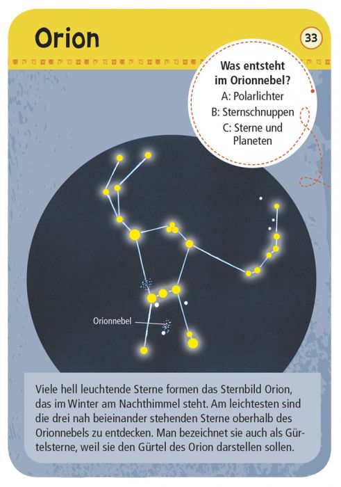Expedition Natur - 50 Sternbilder & Planeten - Moses Verlag