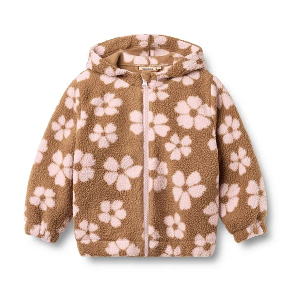 Fleecejacke Milla warm hazel flowers - Wheat