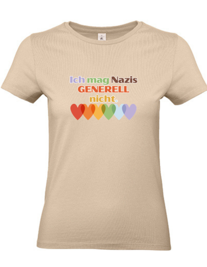 Tailliertes T-Shirt "Ich mag N*Z*S generell nicht" - in Kooperation mit seiten.verkehrt
