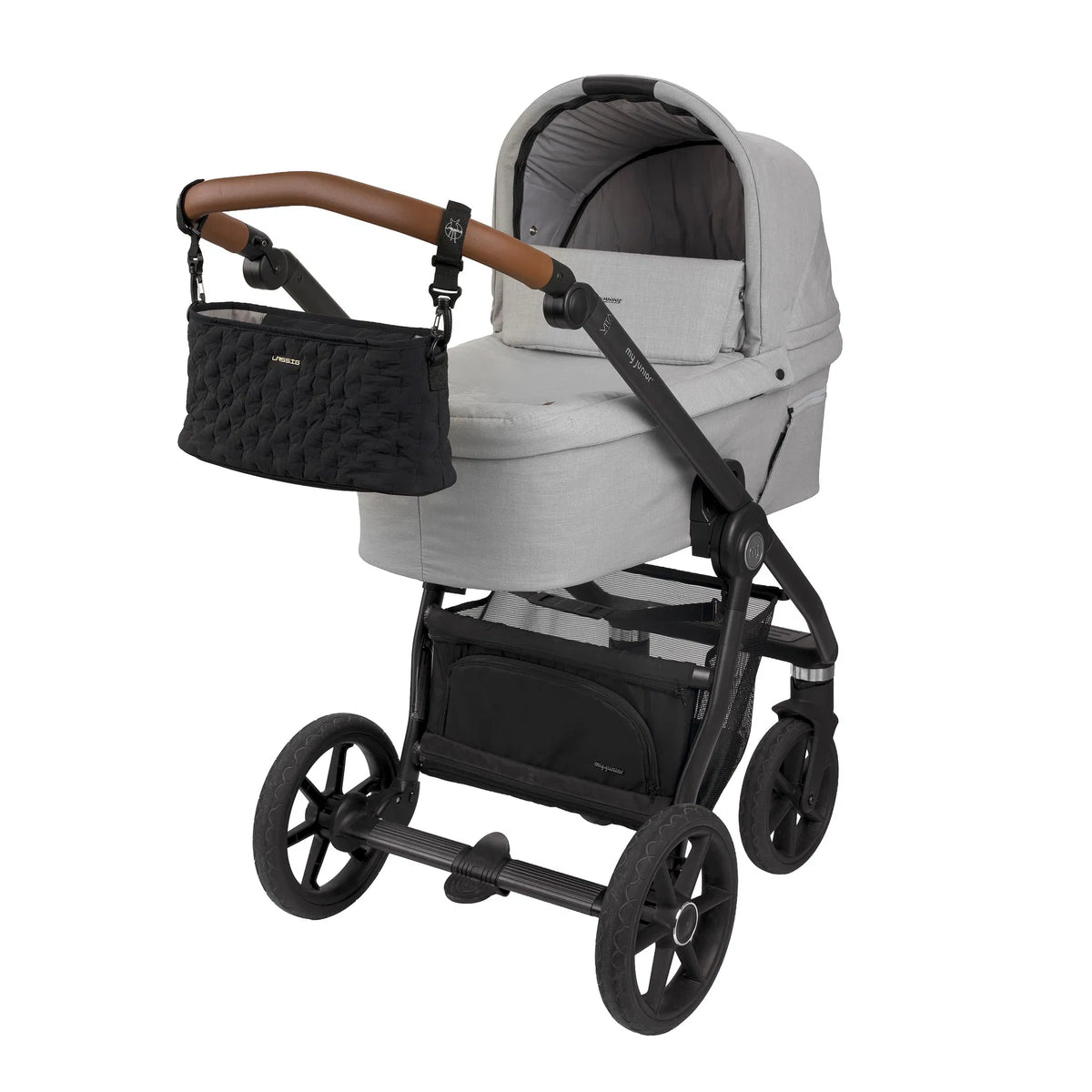 Kinderwagen Organizer gesteppt, Schwarz - Lässig