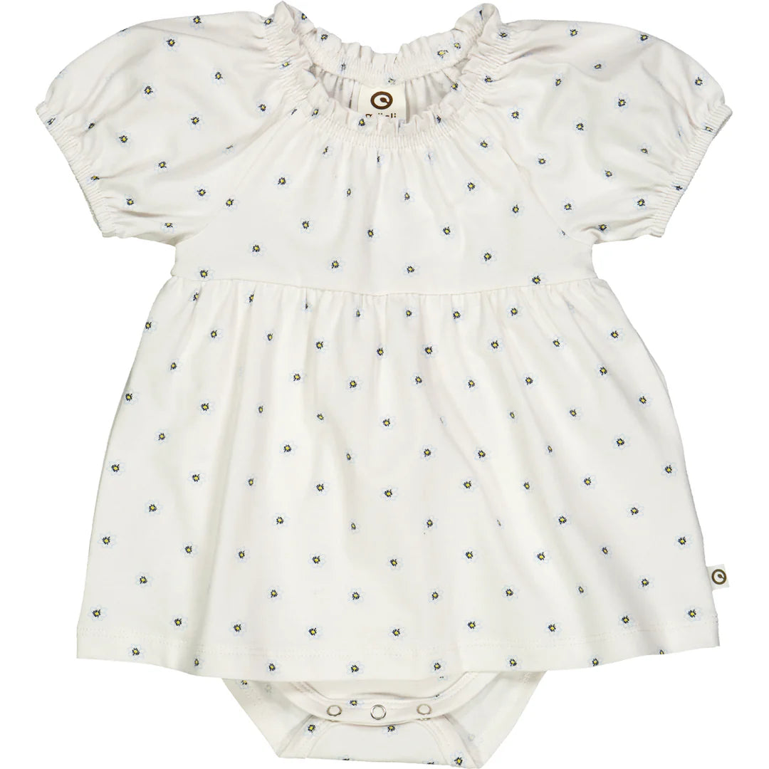 Bodykleid s/s Daisy Balsam cream/ Corn/ Breeze - Müsli by Green Cotton
