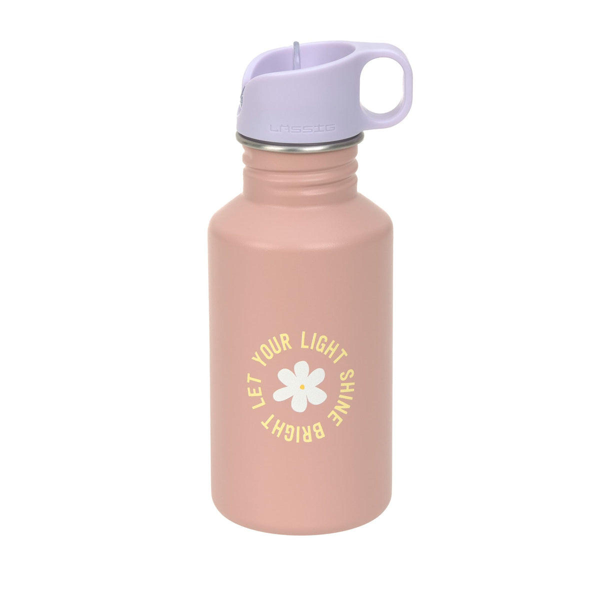 Edelstahl Kinder Trinkflasche 500 ml - Pattern Party, rosa - Lässig