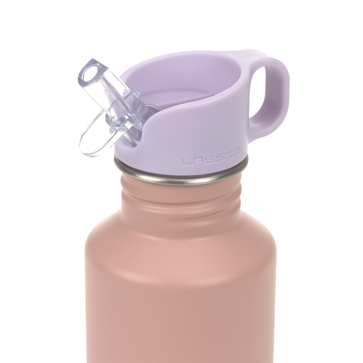 Edelstahl Kinder Trinkflasche 500 ml - Pattern Party, rosa - Lässig
