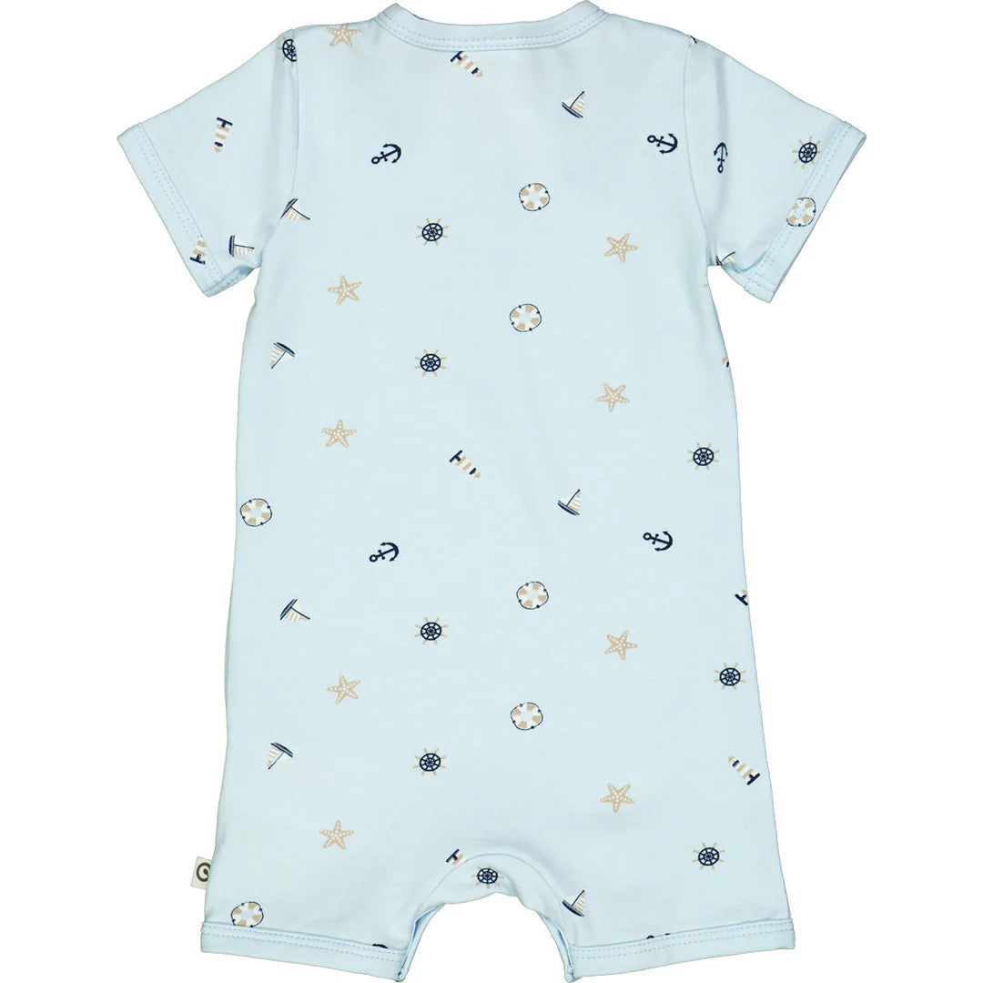 Sommer-Einteiler Breeze/ Night blue/ cashmere - Müsli by Green Cotton