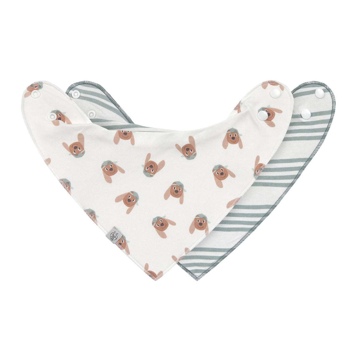 Dreieckstuch Baby (2 Stk) - Bandana, Tiny Team, Hund - Lässig