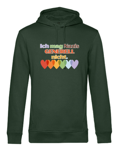 Hoodie "Ich mag N*Z*S generell nicht" - in Kooperation mit seiten.verkehrt