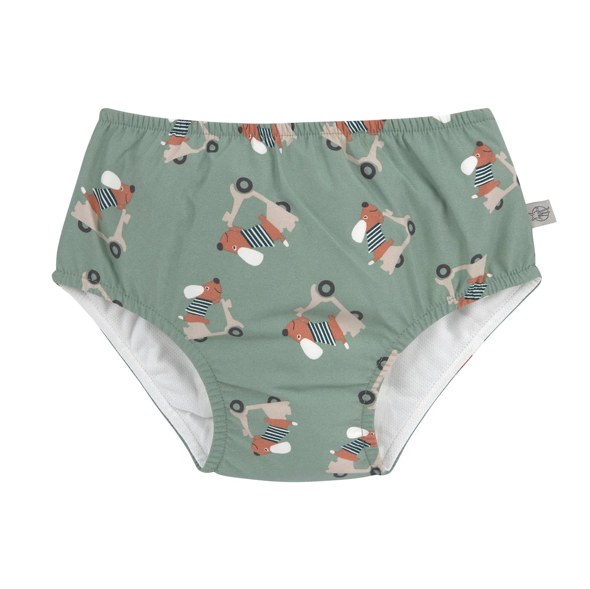 Schwimmwindel Baby - Hund, grün - Lässig