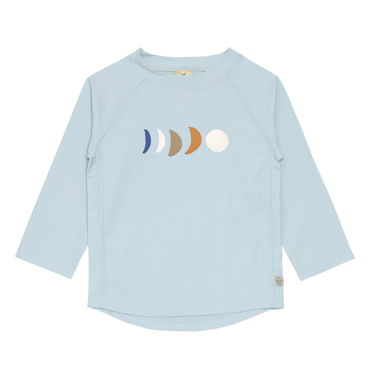 UV Shirt Kinder Langarm - Mond, hellblau - Lässig