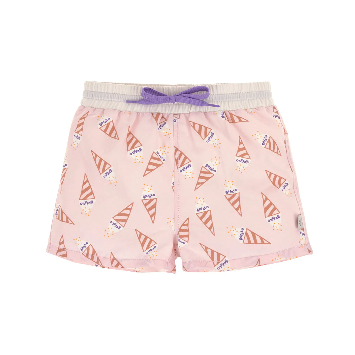 Badehose Baby (mit Windel) - Eis, rosa - Lässig