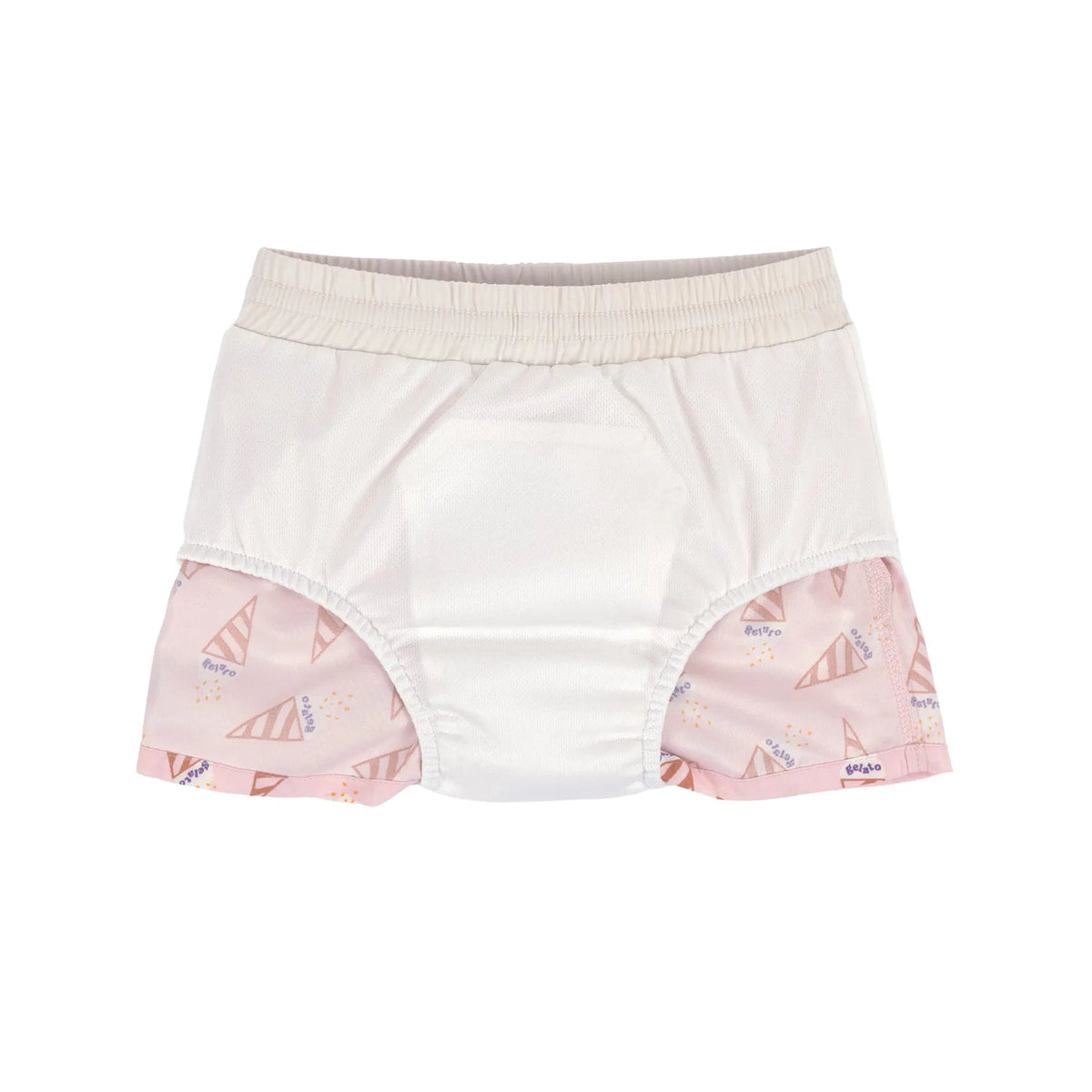 Badehose Baby (mit Windel) - Eis, rosa - Lässig