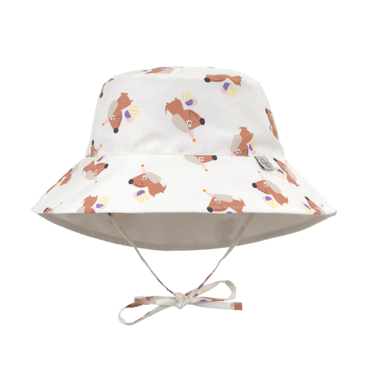 Sonnenhut Kinder (UV Schutz) - Eis Hund, Weiß - Lässig