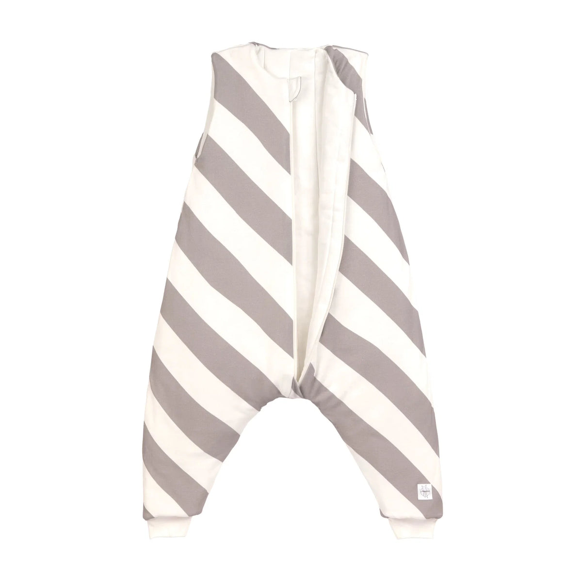Kinder Schlafoverall 2,5 TOG - Striped, Nature Taupe - Lässig