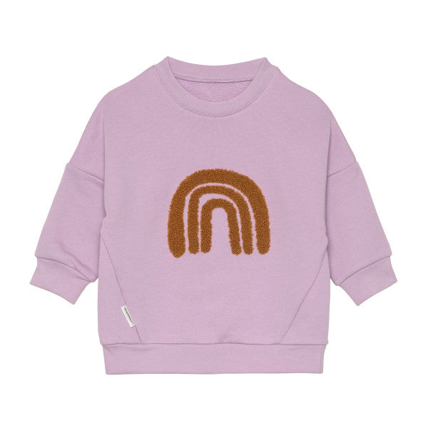 Kinder Pullover - Bio Baumwolle, Little Gang, Regenbogen Lila - Lässig