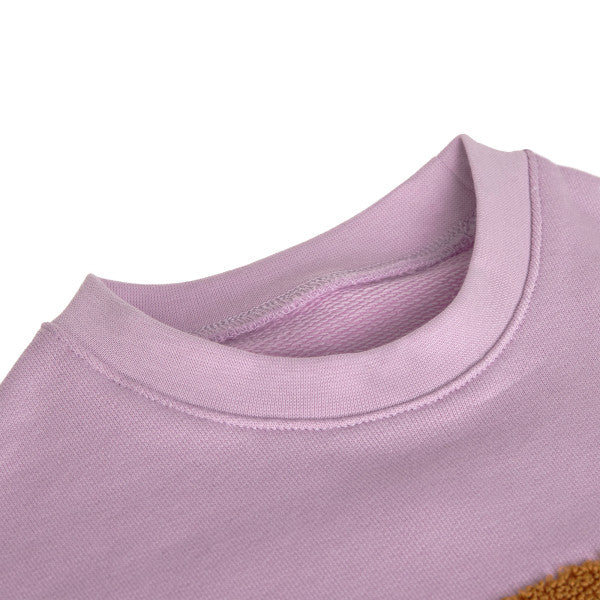 Kinder Pullover - Bio Baumwolle, Little Gang, Regenbogen Lila - Lässig
