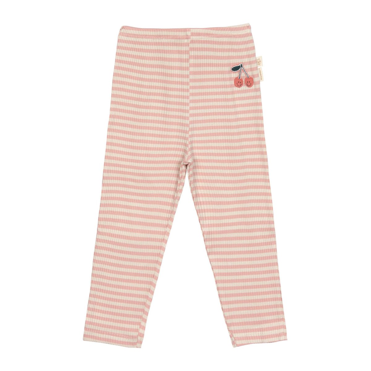 Leggings Kinder - Gerippt, Little Gang, Kirsche Rosa - Lässig