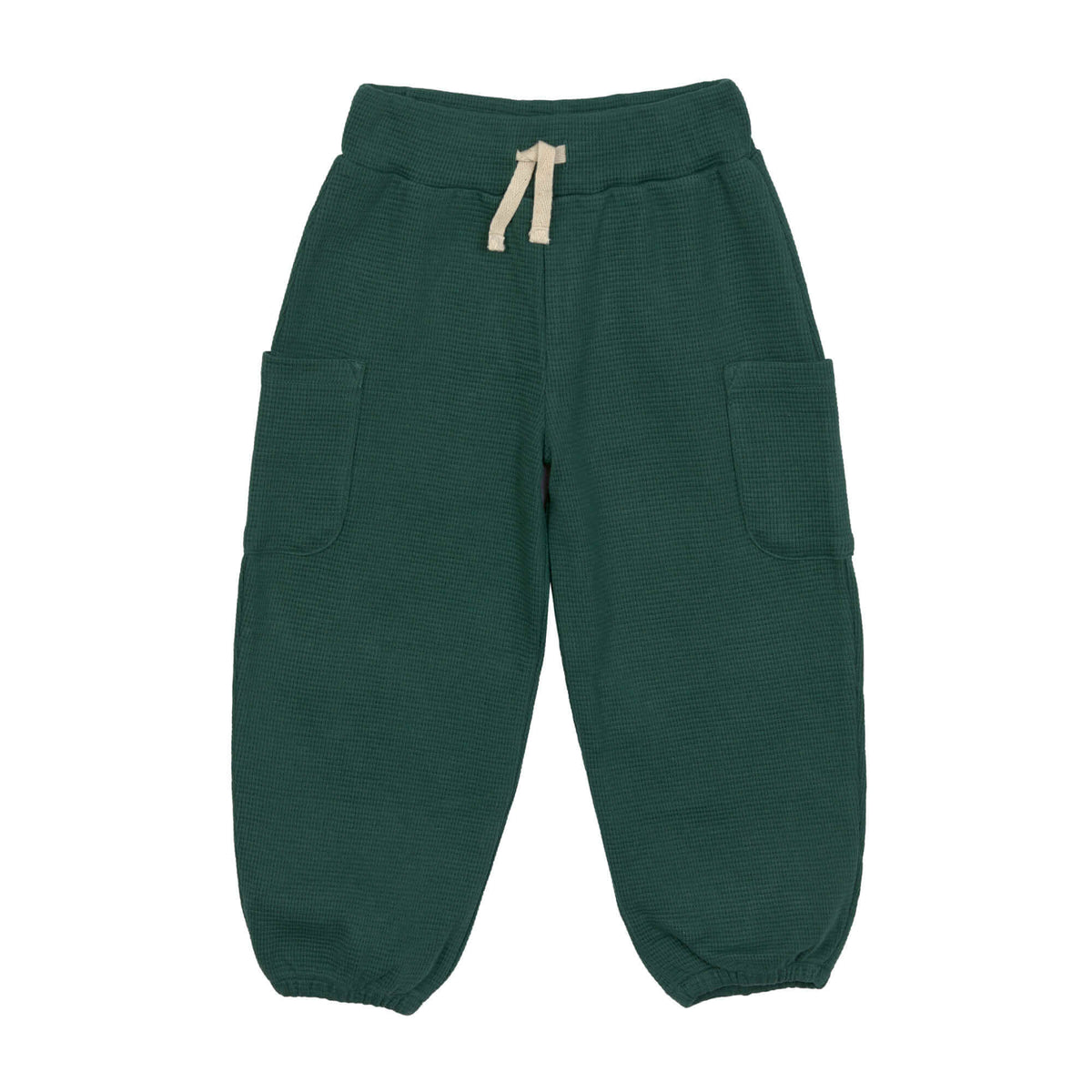 Cargo Hose Kinder - Bio Baumwolle, Dunkelgrün - Lässig