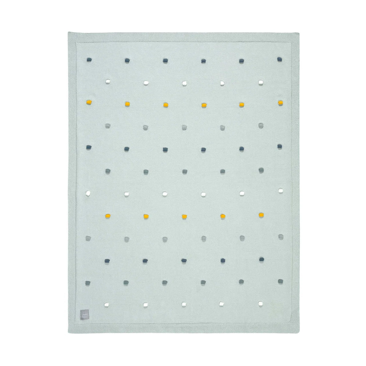 Babydecke - Bio Baumwolle, Dots, Light Mint - Lässig