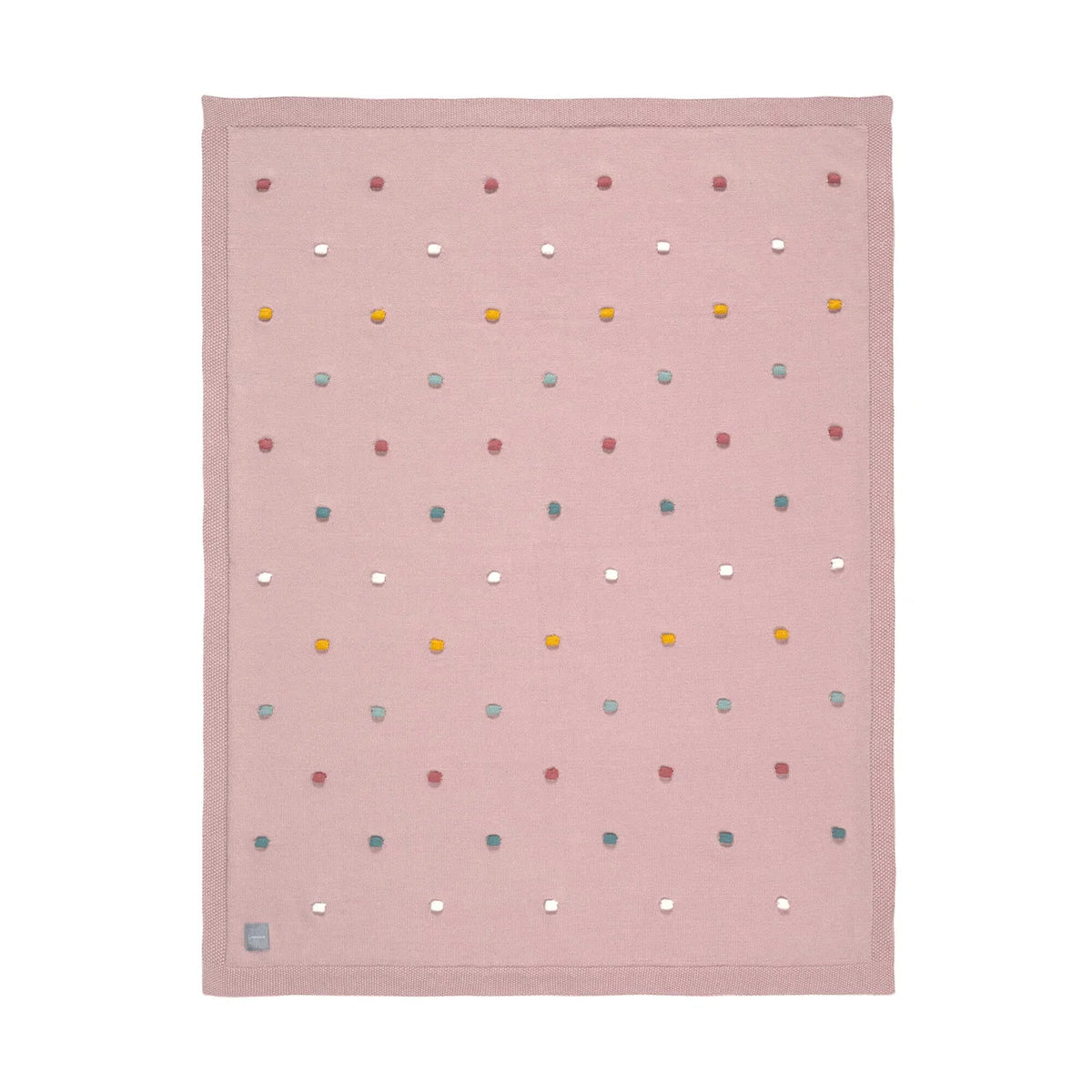Babydecke - Bio Baumwolle, Dots, Dusky Pink - Lässig