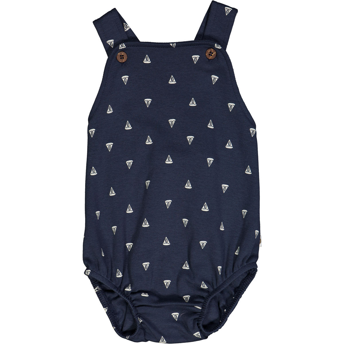 Sommer-Einteiler Sailboat romper Night blue/balsam cream - Müsli by Green Cotton