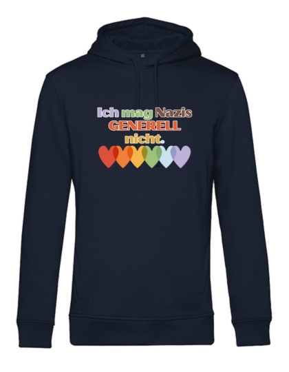 Hoodie "Ich mag N*Z*S generell nicht" - in Kooperation mit seiten.verkehrt
