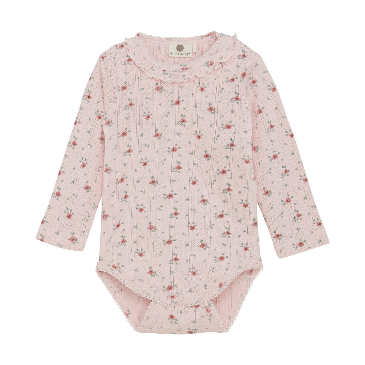 Body LS Pointelle veiled rose - En Fant