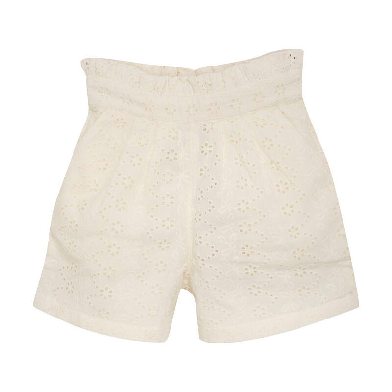 Shorts Broderie Anglaise eggnog - En Fant