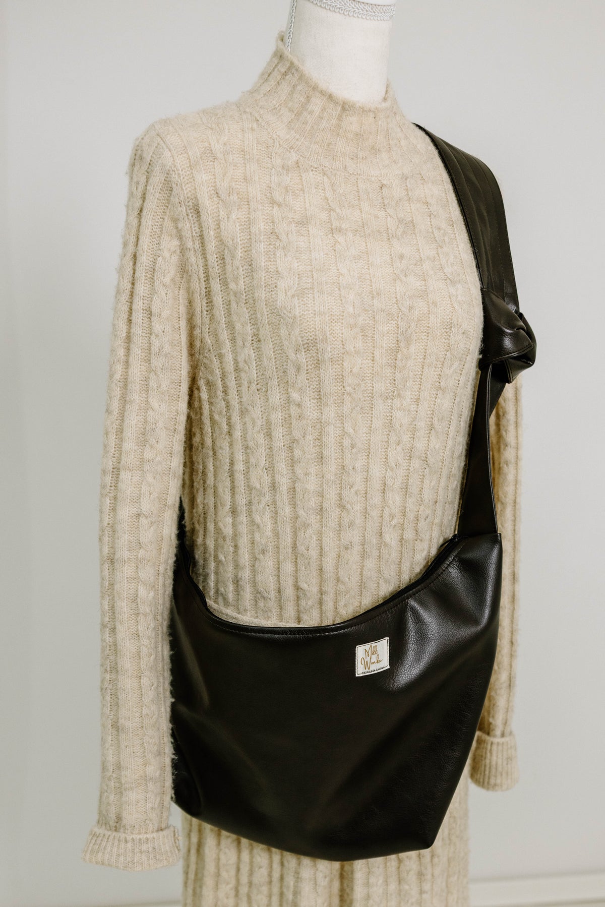 Shopper aus Cord / veganem Leder - Milli Wonka