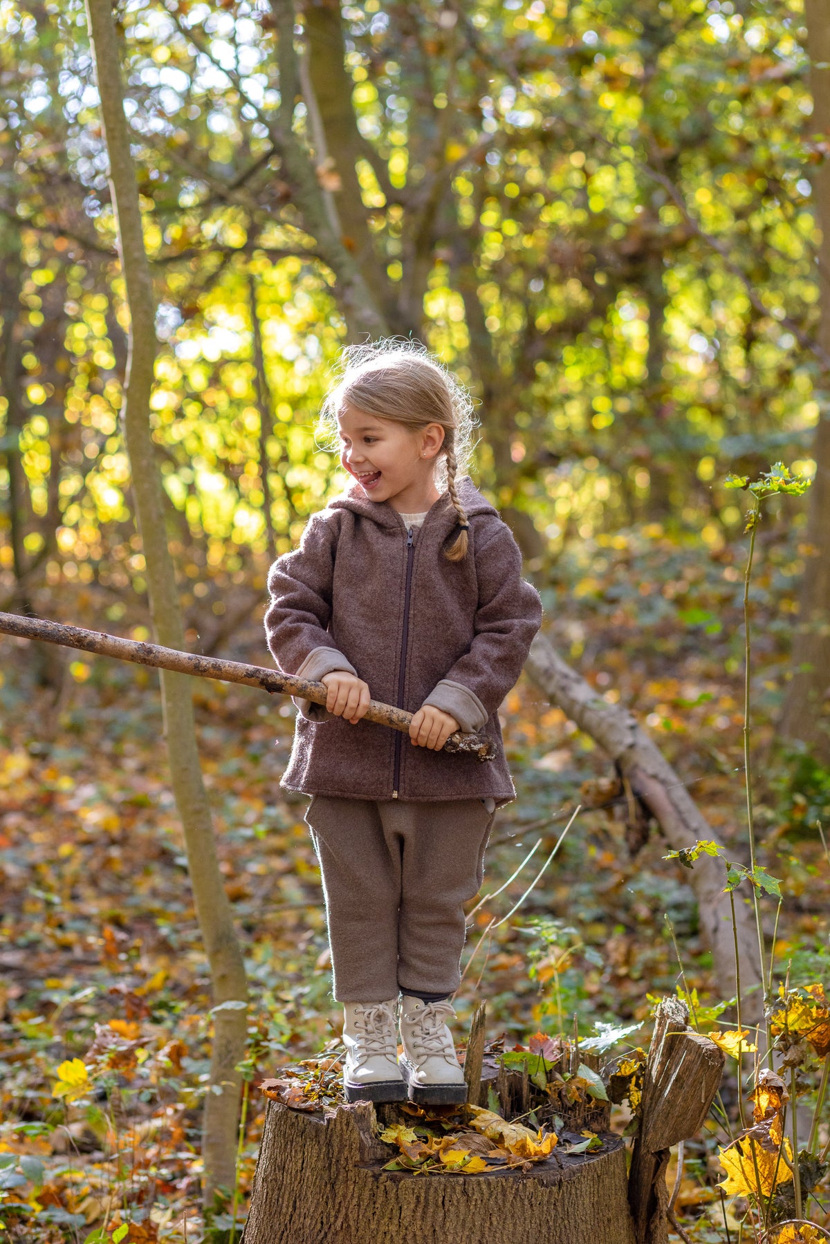 Walkjacke Reh bis Gr. 104 - Milli Wonka