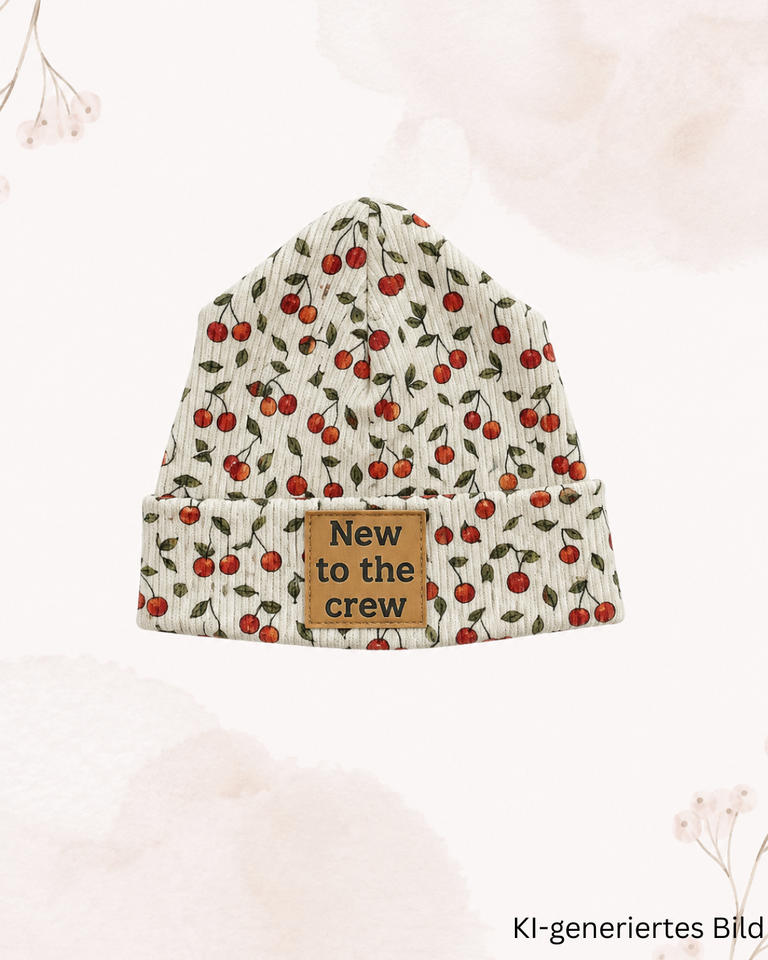 Statement-Beanie "Kirsche" - Milli Wonka