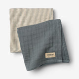 2er Pack Musselintücher Kaya soft stormy weather - Wheat