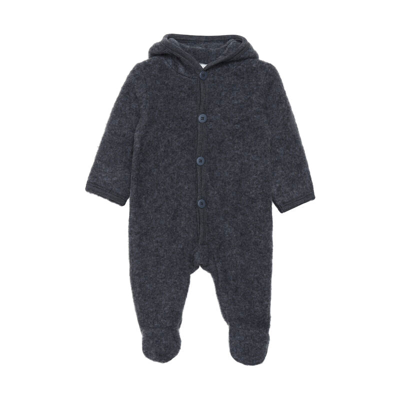 Woll-Overall Dark Grey Melange - Fixoni
