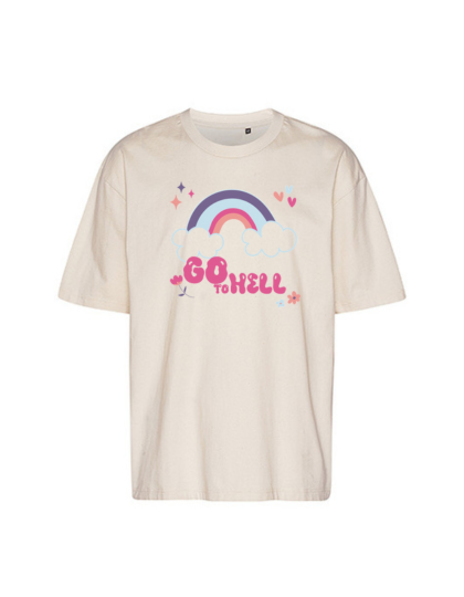 Oversized T-Shirt "Go To Hell" - One Sweater