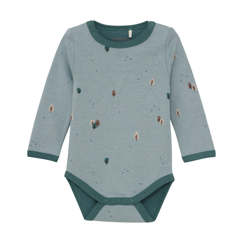 Langarmbody LS silver blue - Fixoni