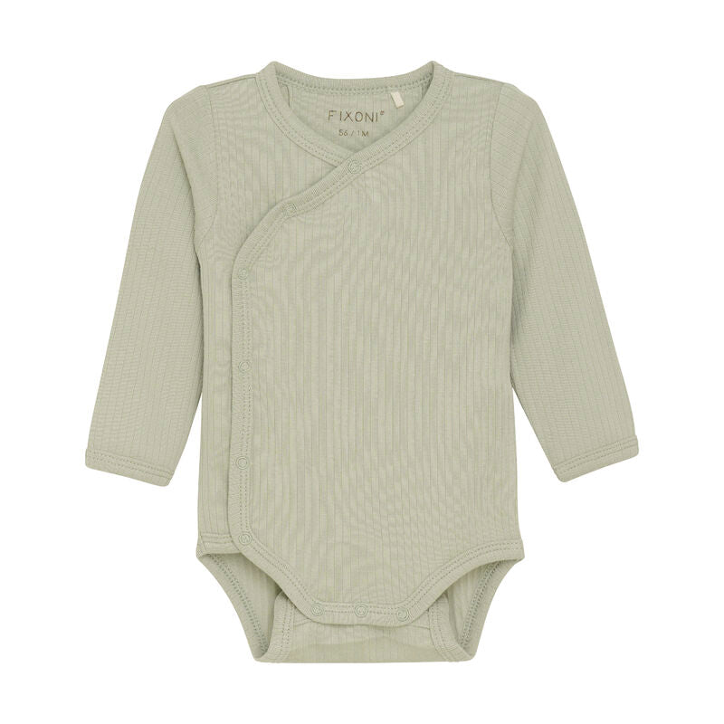 Wickelbody LS Rib desert sage - Fixoni