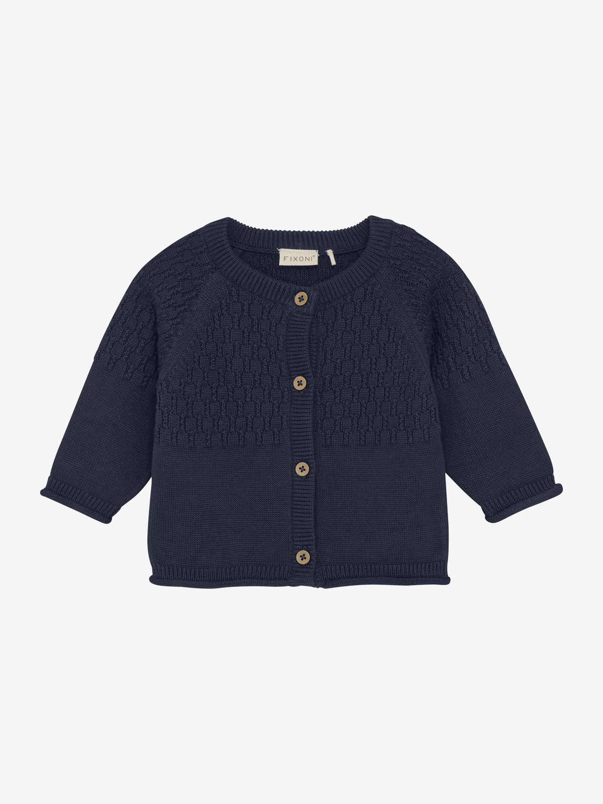 Strick-Cardigan navy blazer - Fixoni