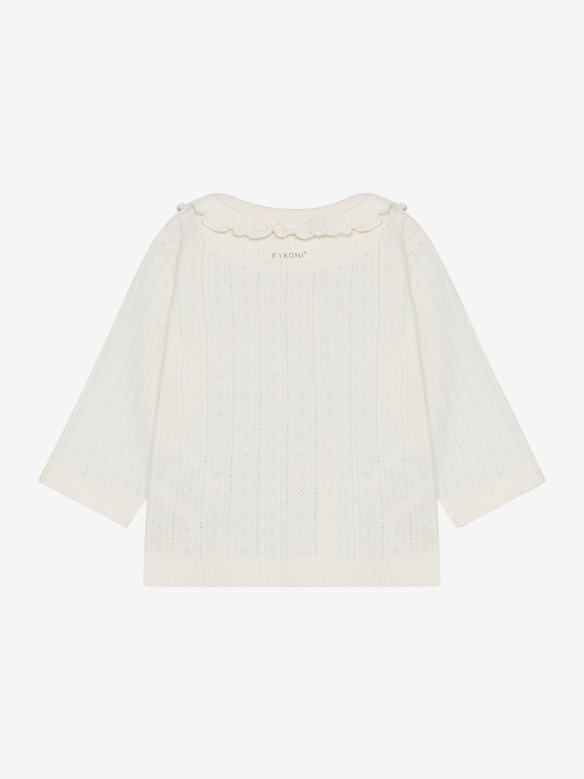Langarmshirt Pointelle eggnog - Fixoni