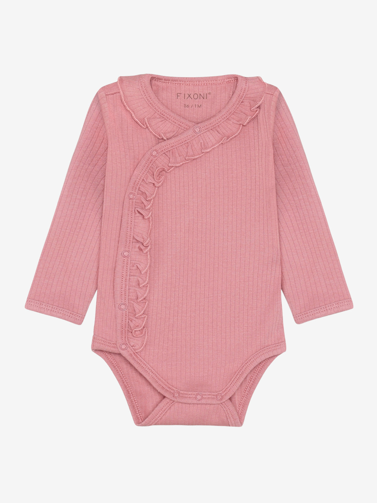 Wickel Body LS gerippt dusty rose - Fixoni