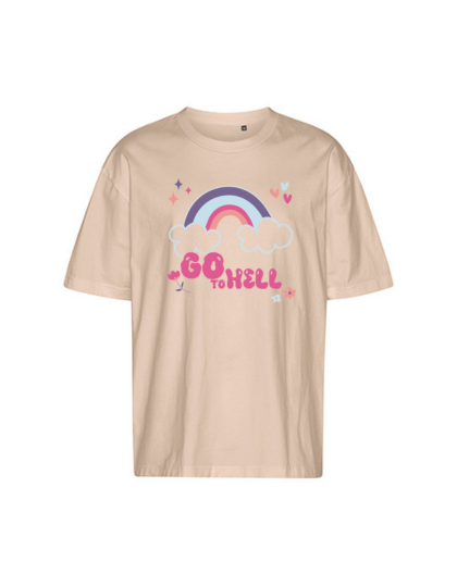 Oversized T-Shirt "Go To Hell" - One Sweater