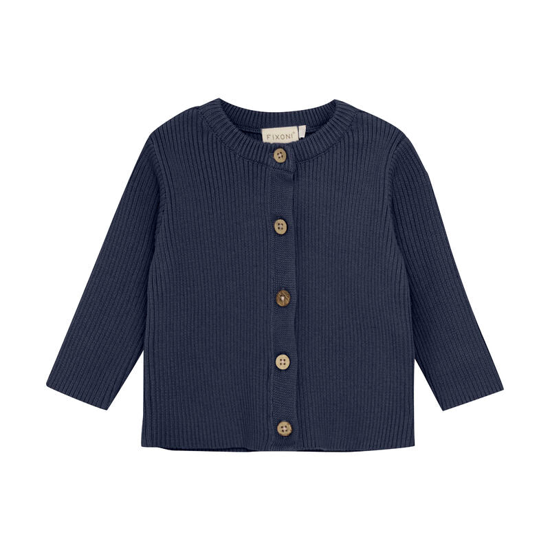 Strick-Cardigan indigo blue - Fixoni
