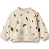 Baby Sweatshirt LS Emery offwhite Penguins - Wheat