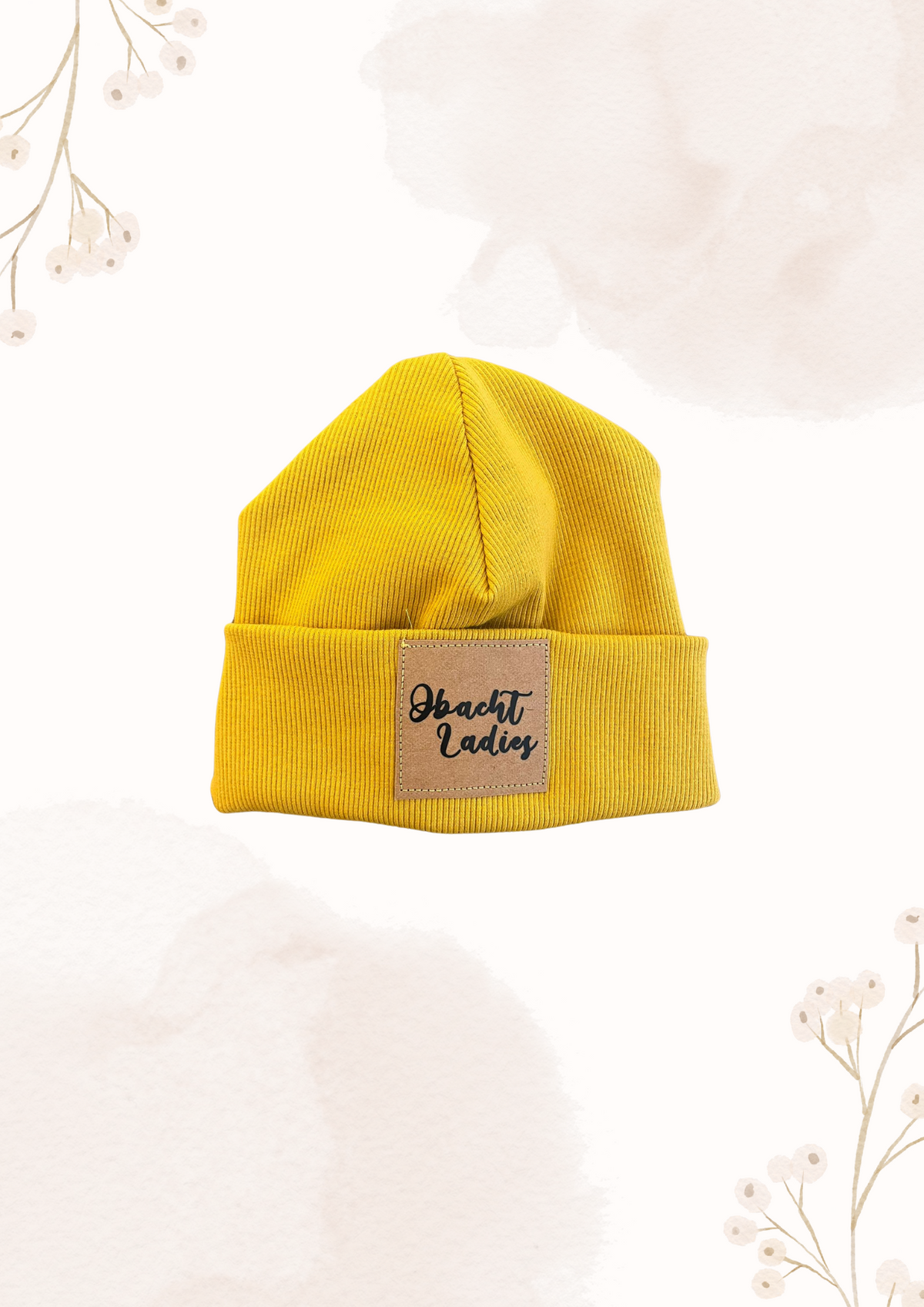 Statement-Beanie "Senfgelb" - Milli Wonka