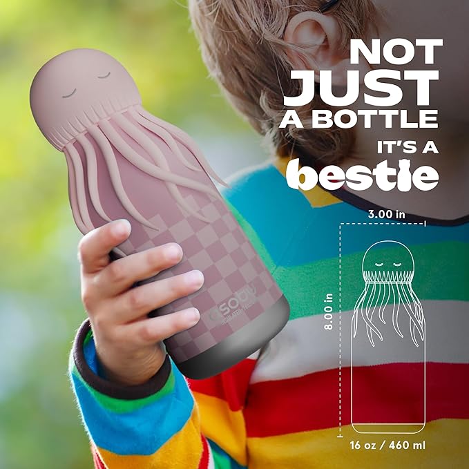Bestie Trinkflasche 475ml Qualle - ASOBU®
