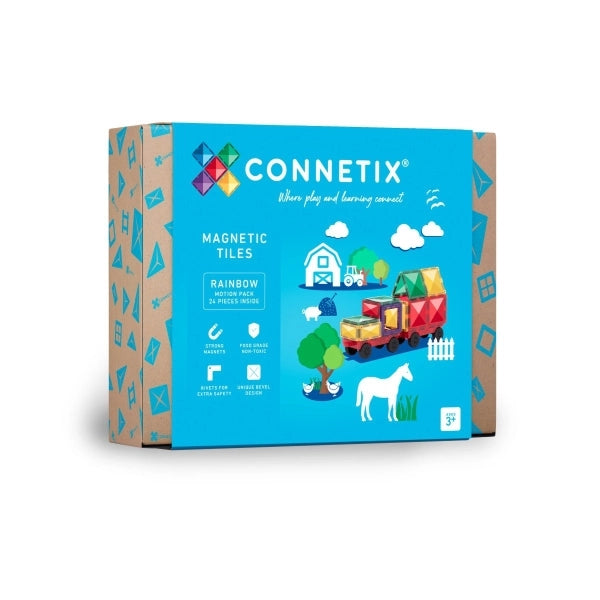 Magnetbausteine Rainbow Motion Pack - 24 Teile - Connetix
