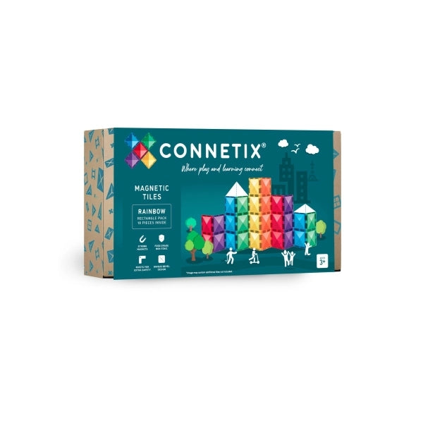 Magnetbausteine Rainbow Rectangle Pack - 18 Teile - Connetix