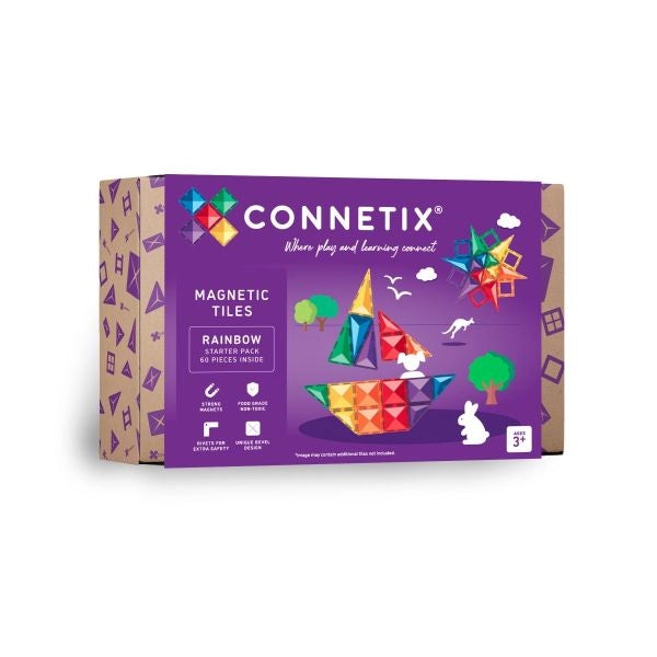Magnetbausteine Rainbow Starter Pack - 60 Teile - Connetix