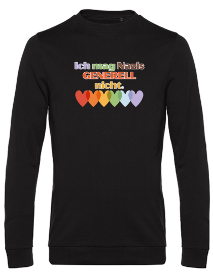 Sweater "Ich mag N*Z*S generell nicht" - in Kooperation mit seiten.verkehrt