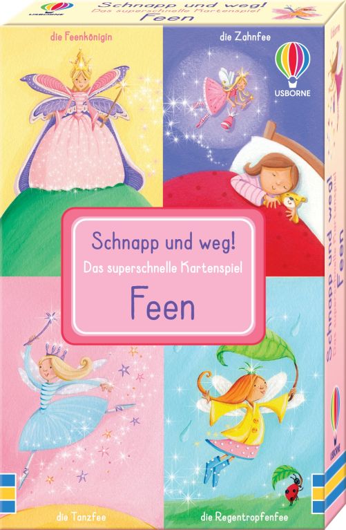 Schnapp und weg! Das superschnelle Kartenspiel: Feen - Usborne Verlag